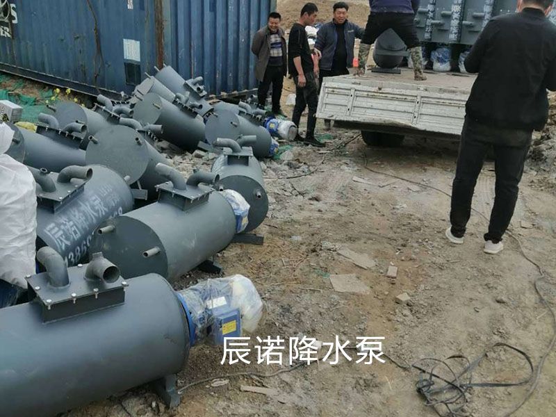 辰諾降水泵施工現場(chǎng)